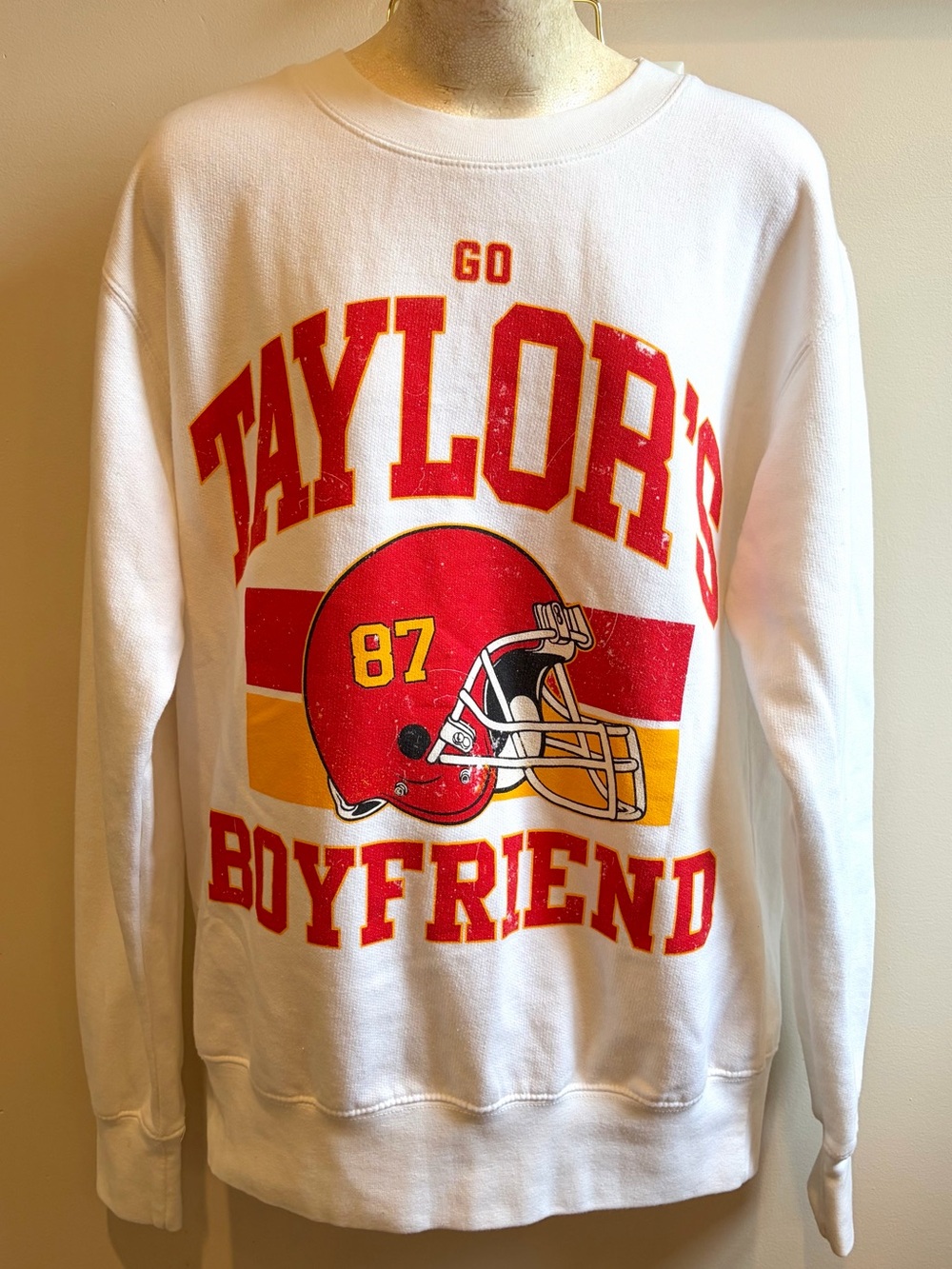 'Go Taylor's Boyfriend' Graphic Sweatshirt Taylor Swift Travis Kelce Chiefs